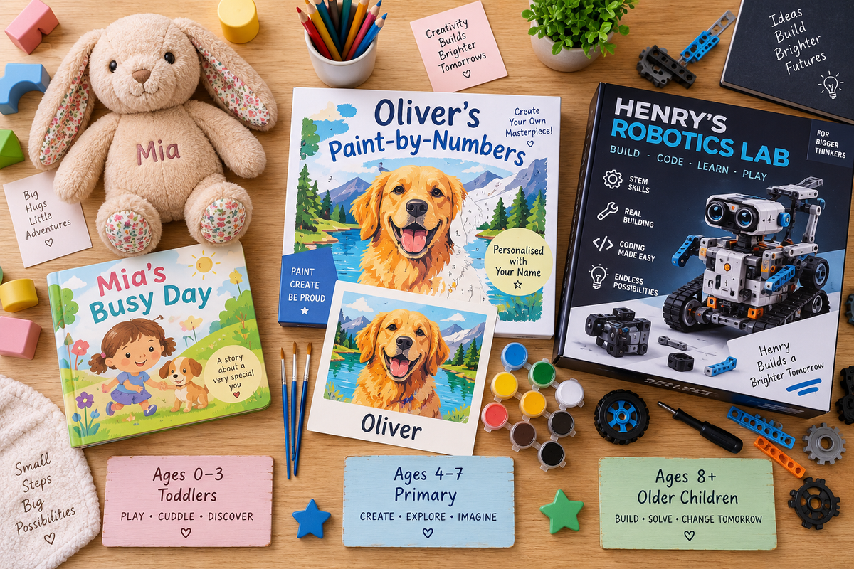 Best Personalised Gifts for Kids in Australia, by Age