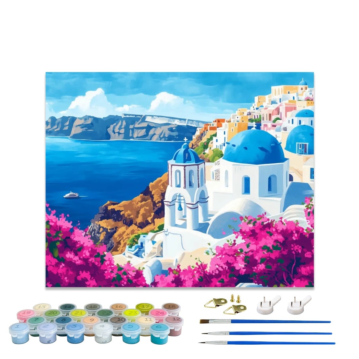 Santorini Dreams - Paint by Numbers Kit