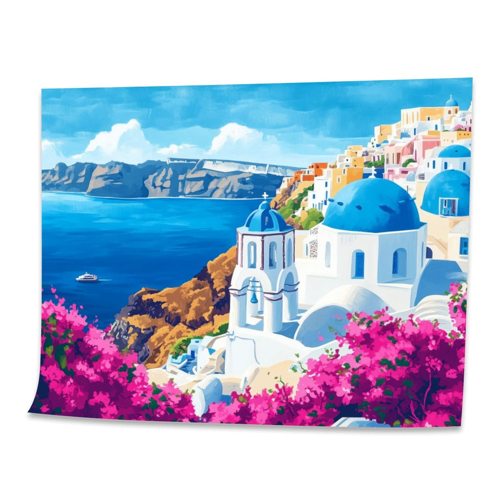 Santorini Dreams - Paint by Numbers Kit