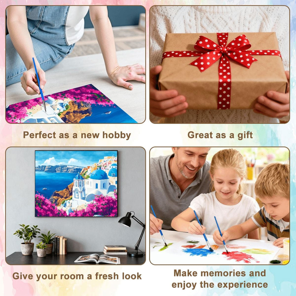 Santorini Dreams - Paint by Numbers Kit