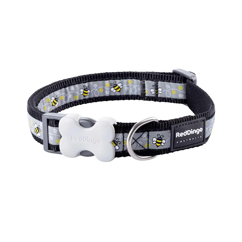 Dog Collar Bumble Bee Black