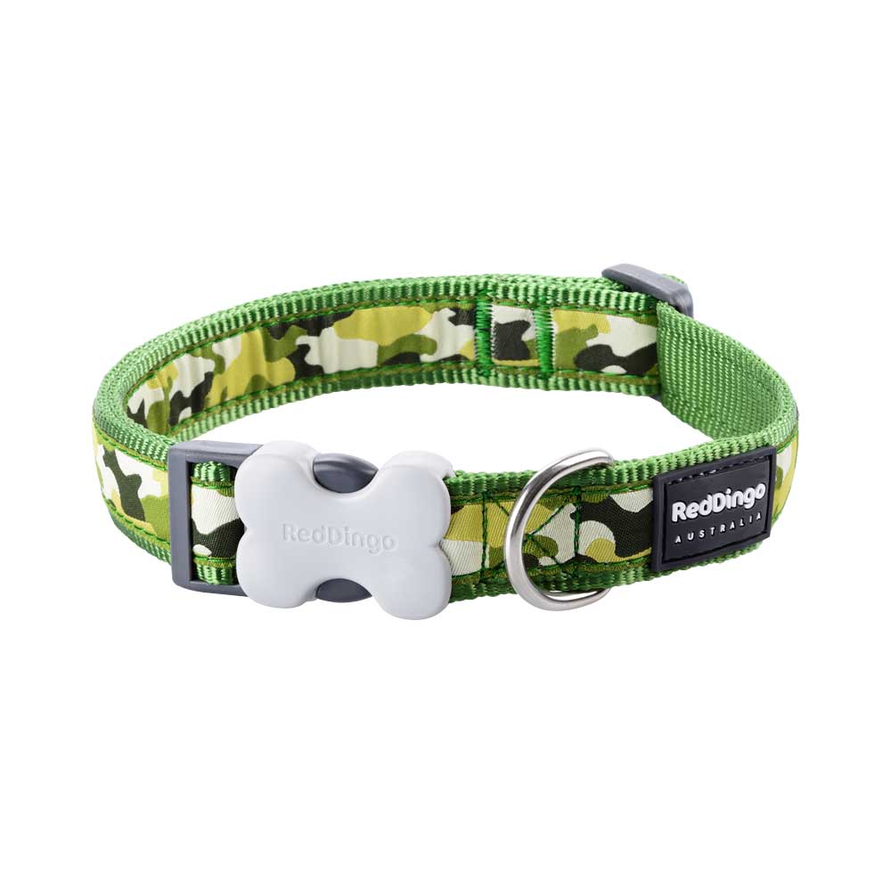 Dog Collar Camouflage Green