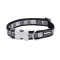 Dog Collar Paw Impressions Black