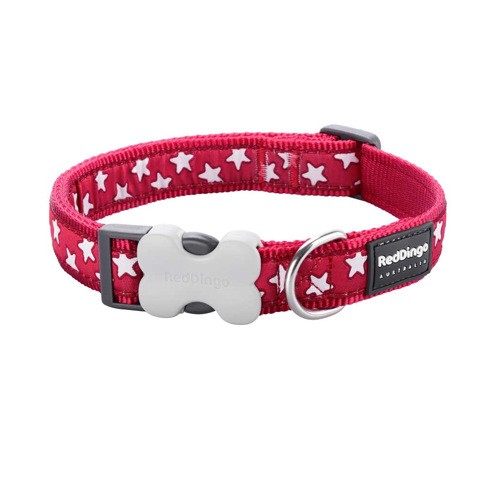 Dog Collar Star Red