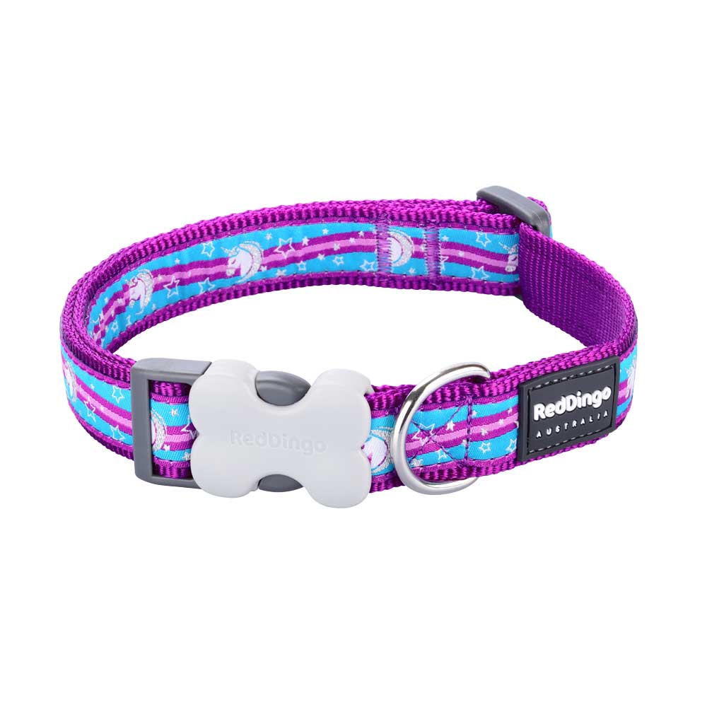 Dog Collar Unicorn Purple