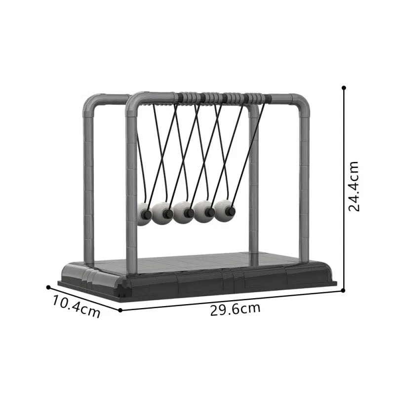 Funbuild MOC-247139 Physics Science Newton's Cradle Mechanics Building Blocks Model