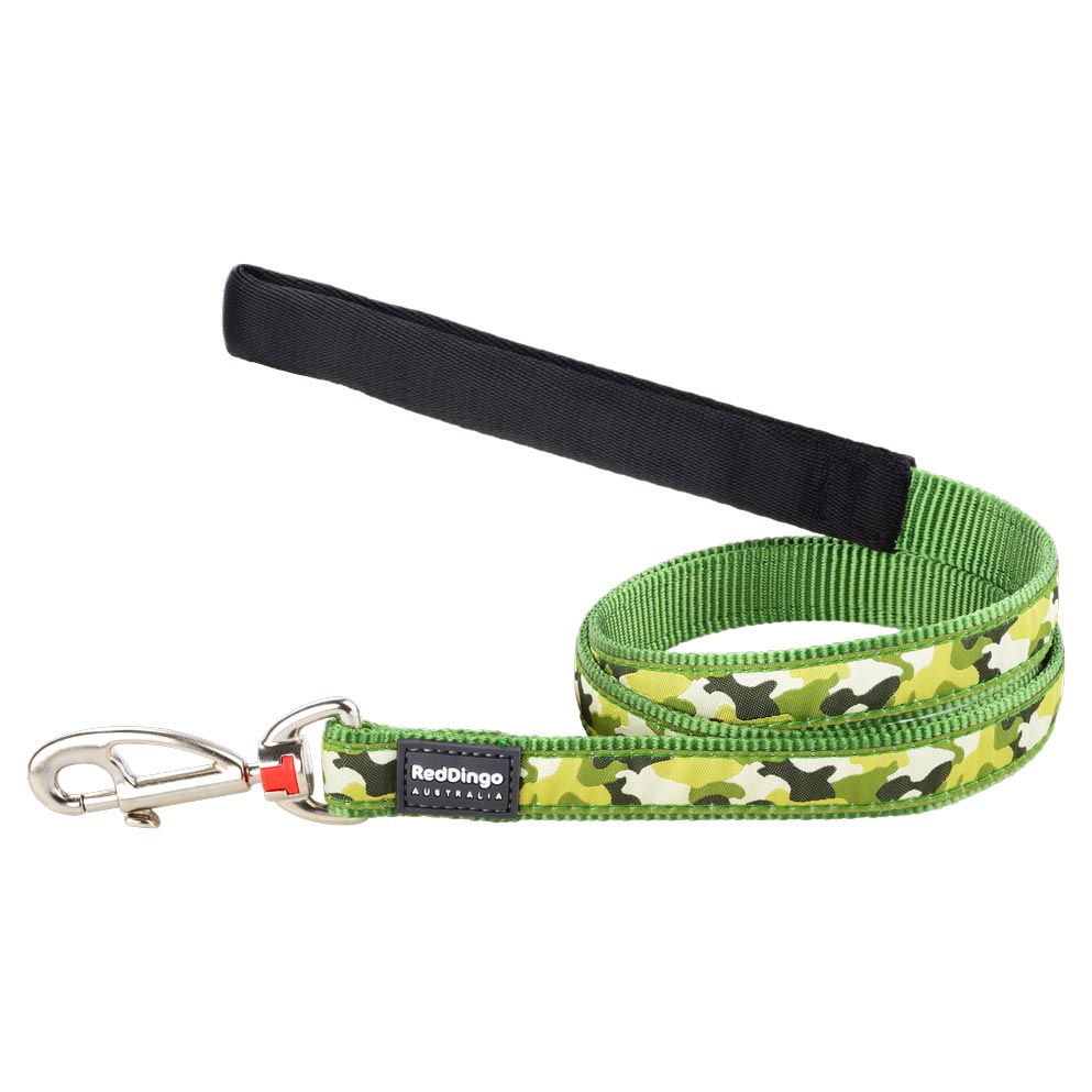Dog Lead Camouflage Green