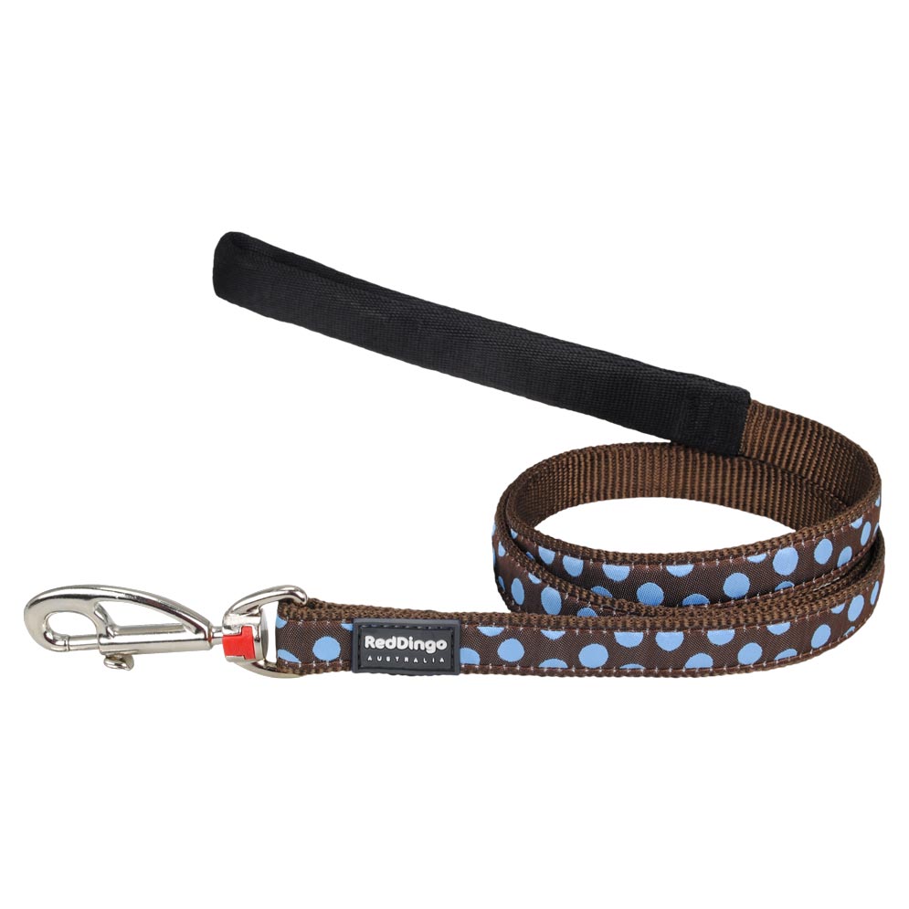 Dog Lead Blue Spots on Brown