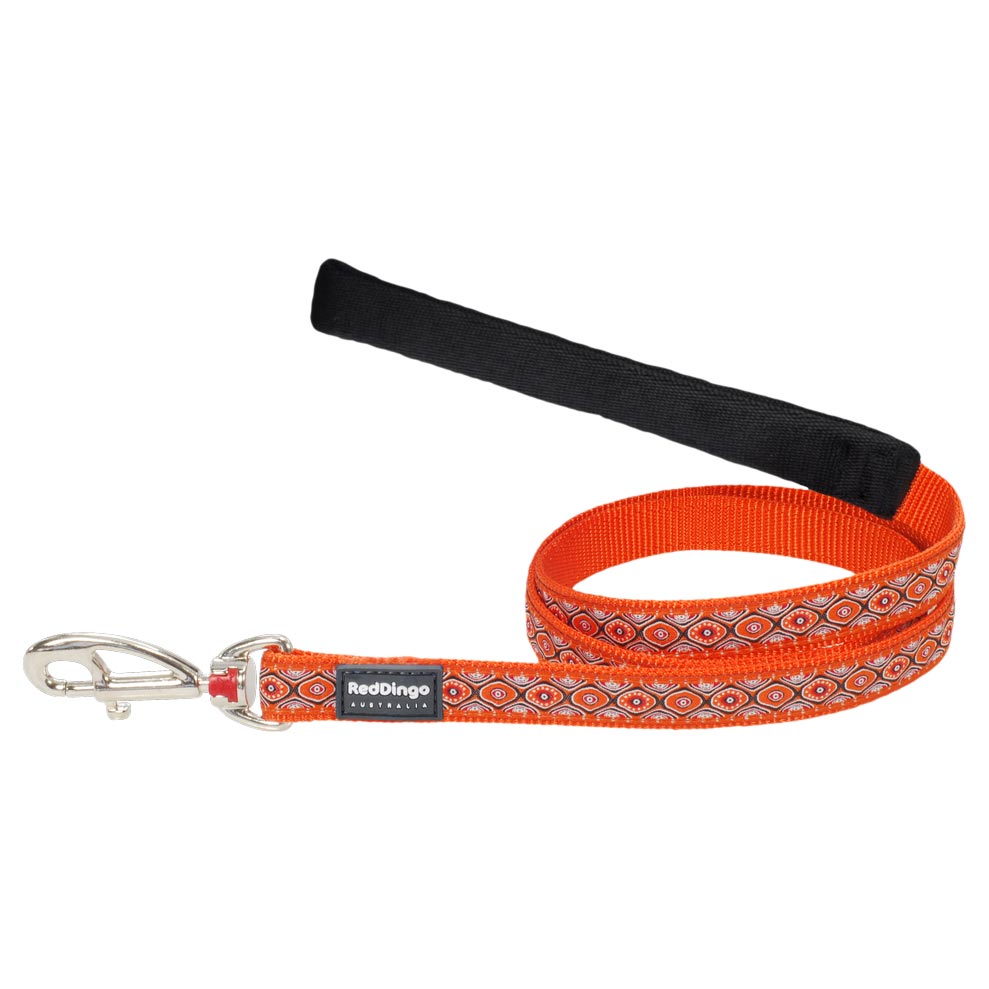 Dog Lead Snake Eyes Orange