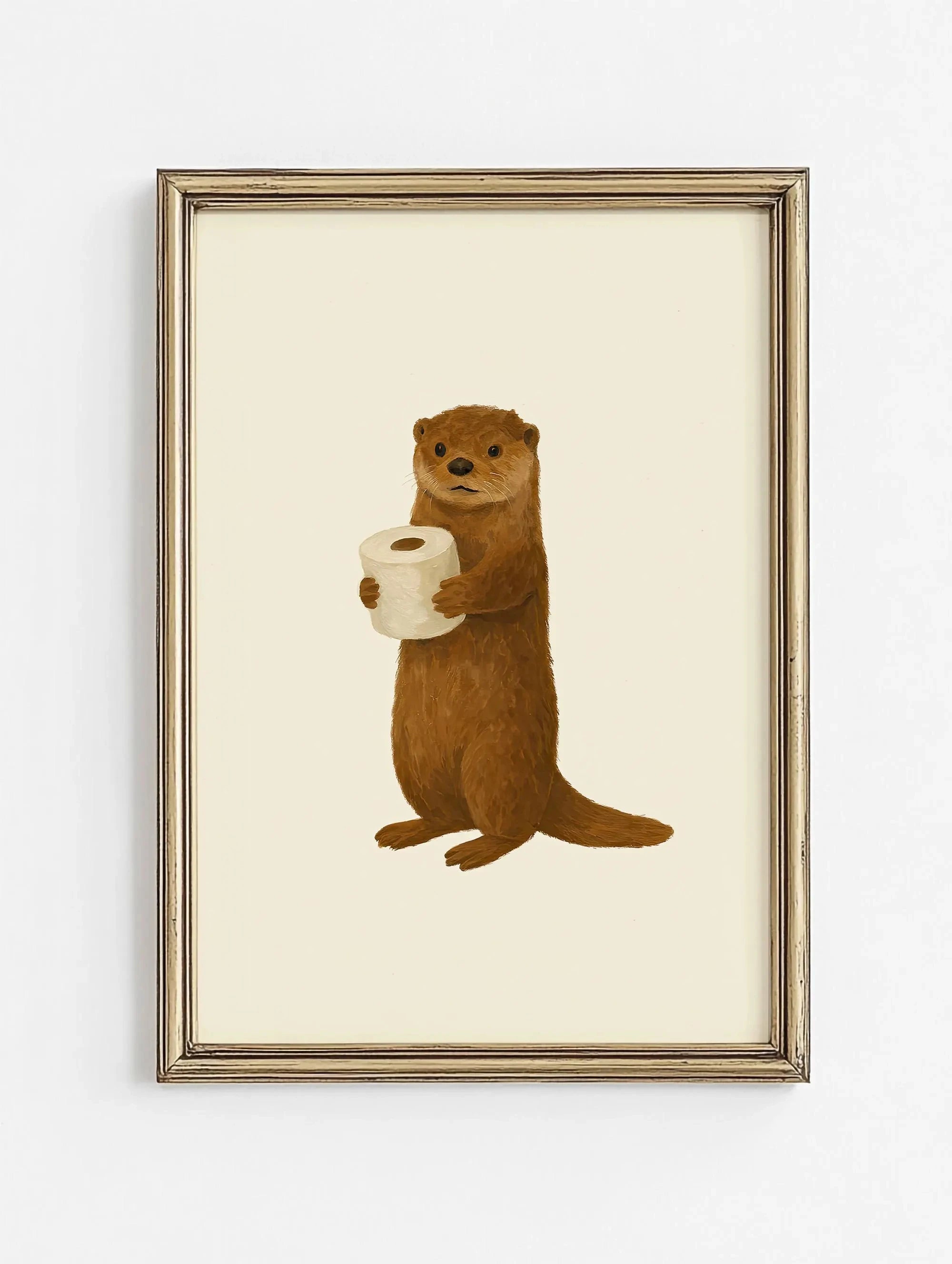 Cute Animal Bubble Bath Wall Art Cute Bathroom Animal poster Kids Funny Toilet Paper Animal Print Nursery Bathtime Bath Poster