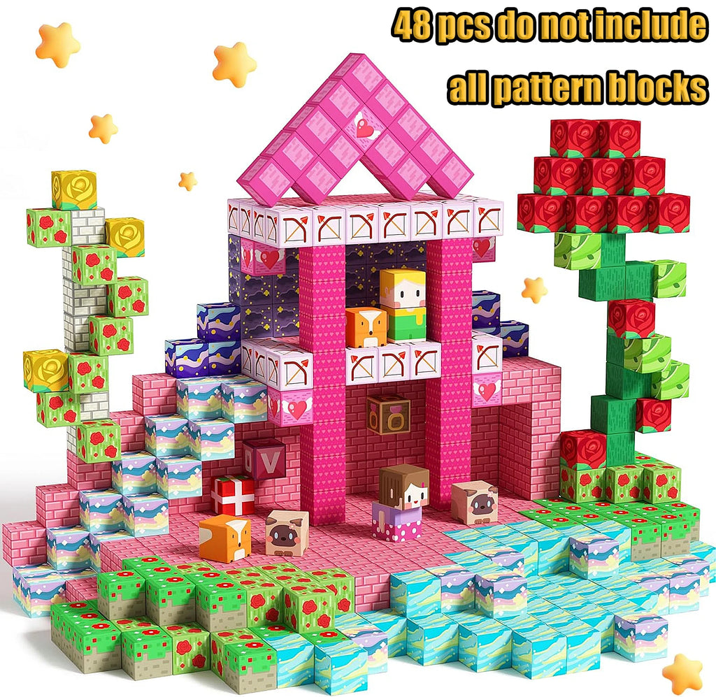 Magnetic Building Blocks - Mine Craft World - Lava