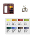 Portable Mini Walnut Paint Box 8 Colors Master Solid Watercolor Paint Set Travel Sketch Pigment Artist Drawing Art Supplies