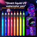 8 Colors/set Neon UV Fluorescent Acrylic Paint Pens, Paint Markers, Glow in The Dark Bright DIY Luminous Marker Pen Art Supplies