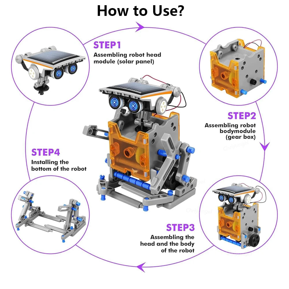 12-in-1 STEM Robot Building Kit