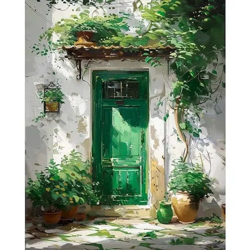 Genie Canvas Door Landscape DIY Paint by Numbers Kit