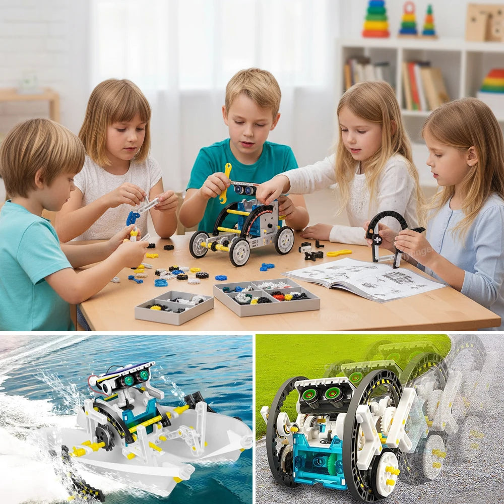 12-in-1 STEM Robot Building Kit