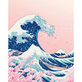 Genie Canvas - Scenery Painting By Numbers Oil HandPainted Acrylic Paint Sakura Pagoda Home Decors Adults Crafts On Canvas DIY Gift