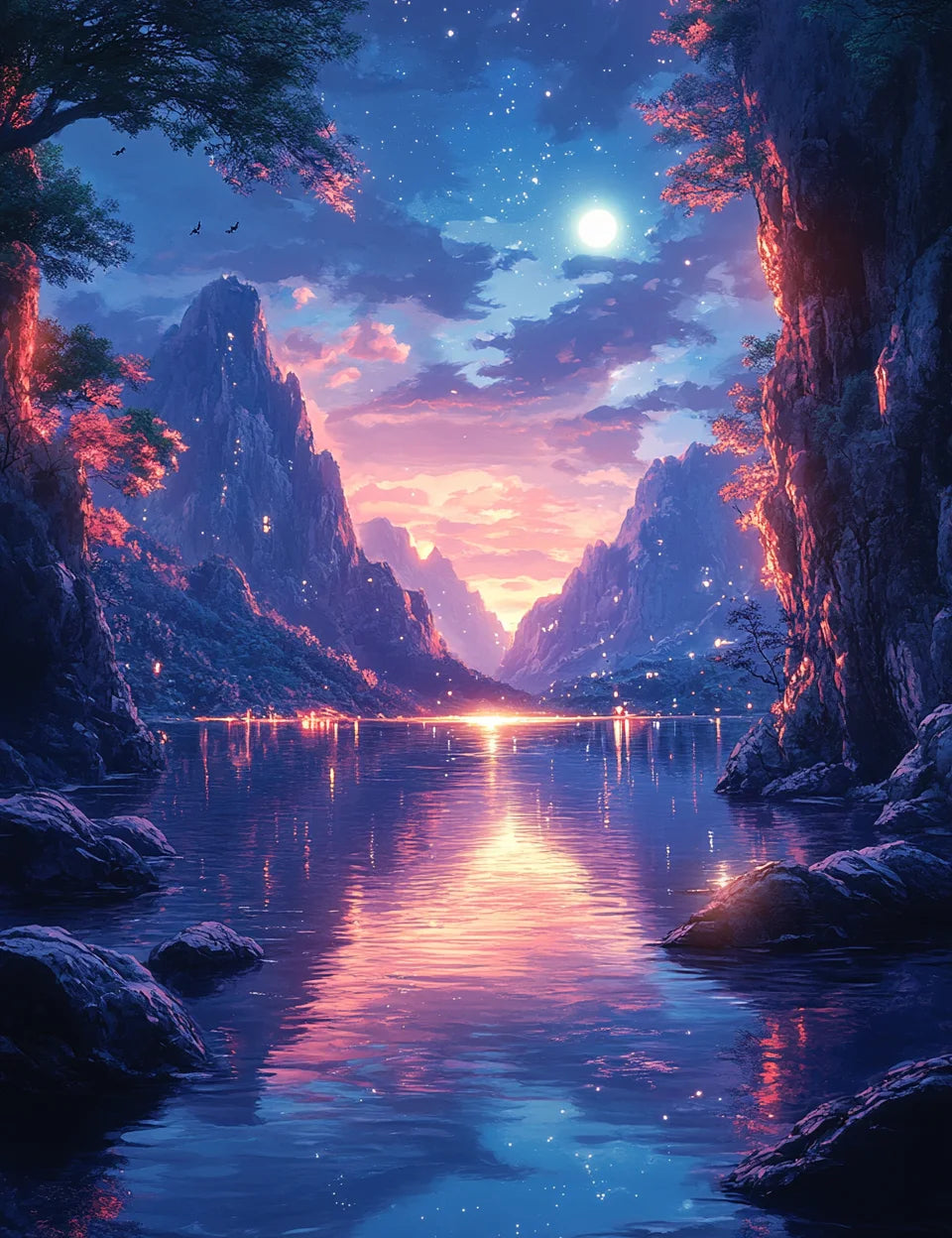 Genie Canvas - Diy Paint By Number For Adults Kits Mountain Acrylic Picture By Numbers Landscape Creative Hobby For Home Decor