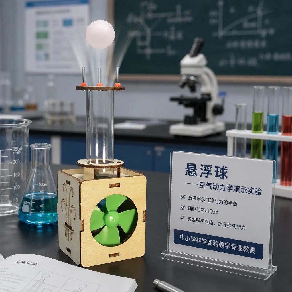 STEM Wooden DIY Air Floating Ball Science Kits for Kids Educational Toys Physics Experiment Tool School Projects Teaching Aids