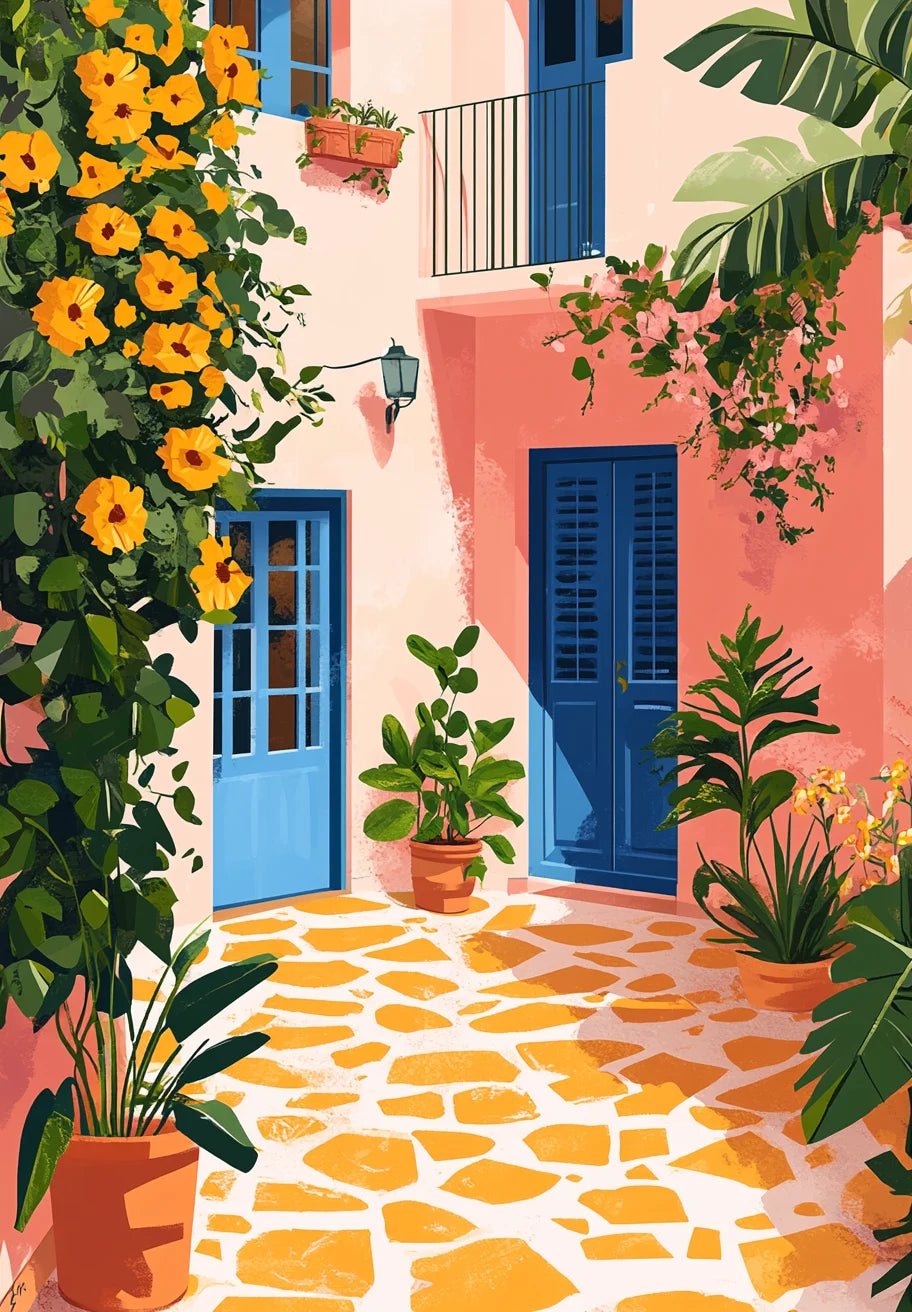 Genie Canvas - Frame Illustration Picture Diy Painting By Numbers For Adults Kits Sunset Acrylic Paint On Canvas For Home Decors Diy Gi