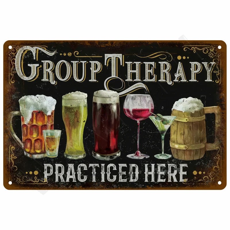 Retro Metal Sign Wall Art Mural Aesthetic Room Home Decor Items Poster Vintage Metal Plate Garage Decoration Tin Sign Plates Bar