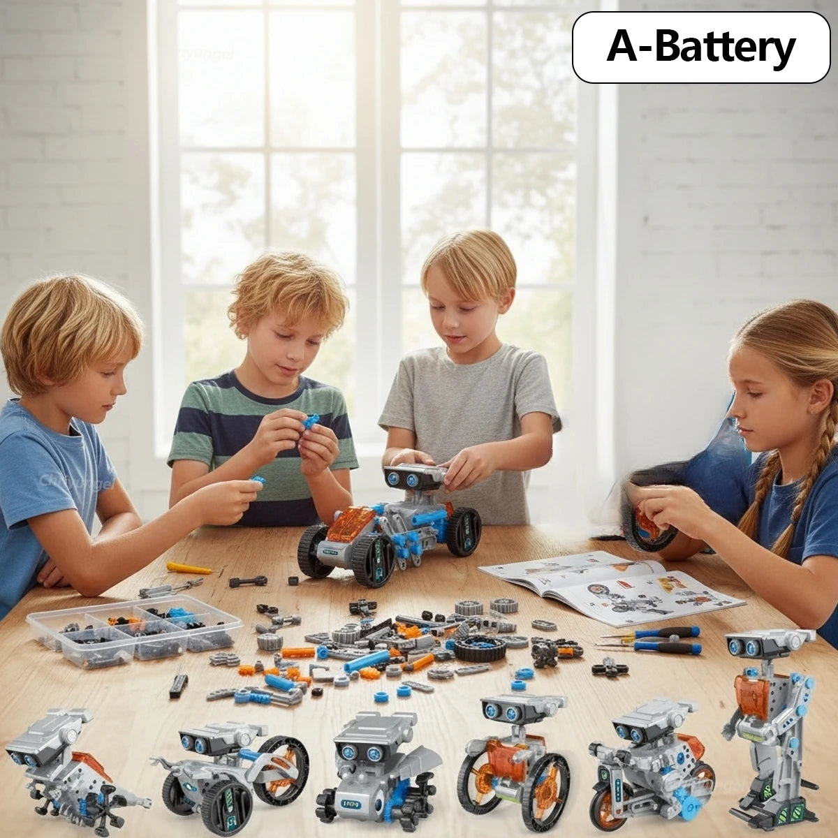 12-in-1 STEM Robot Building Kit