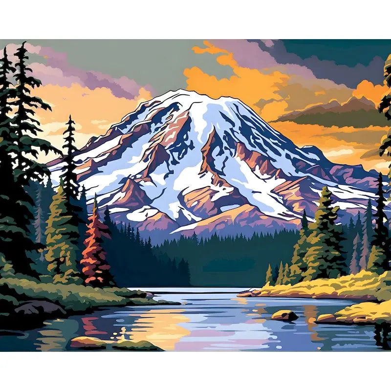 Genie Canvas - PhotoCustom City Oil Painting By Numbers Scenery Adults DIY Kits Paint By Numbers On Canvas Landscape Frameless Home Decoration