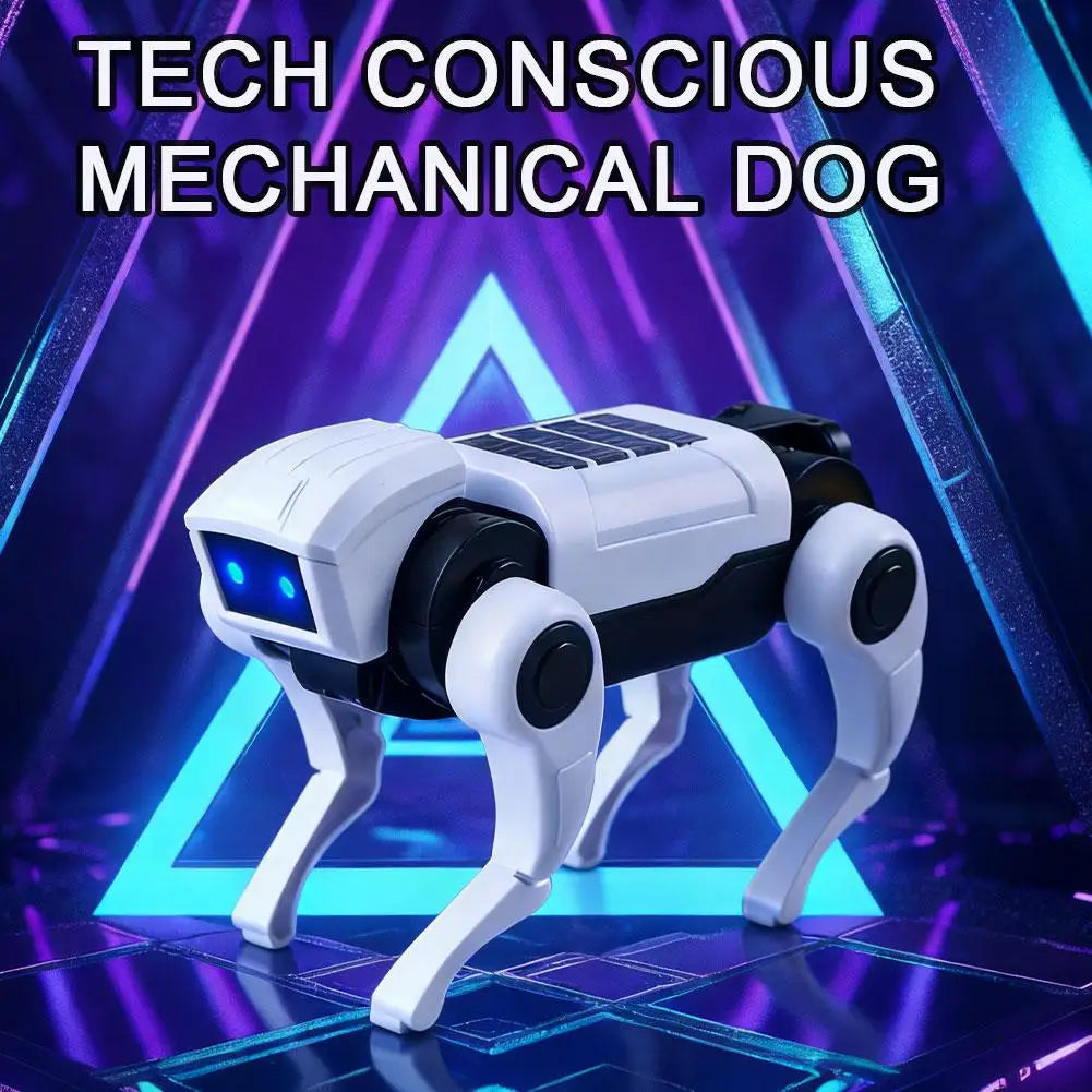 Kids DIY Assembly Electric Bionic Robot Dog Quadruped Mechanical Toy Educational Science Experiment Stem Kit