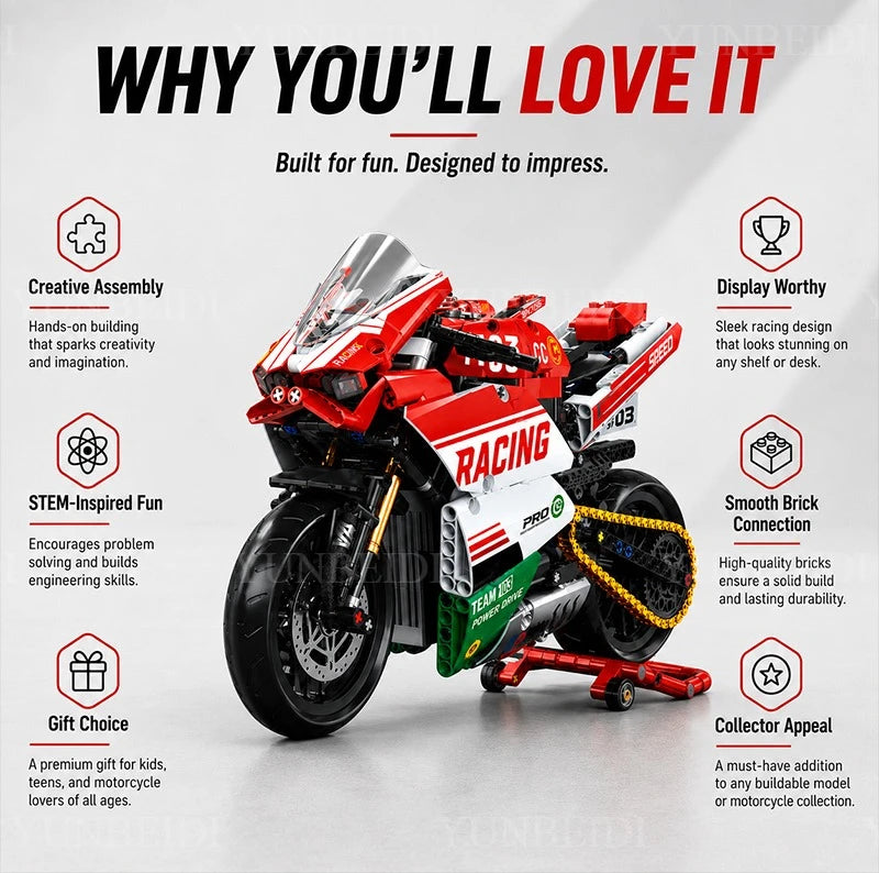 Motorcycle Building Block Set