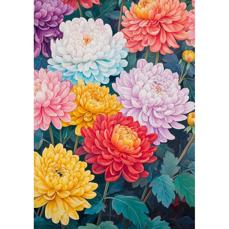 Genie Canvas - Diy Picture Paint By Numbers For Adults Flowers Painting By Numbers Handmade Wall Art For Adults Home Decor