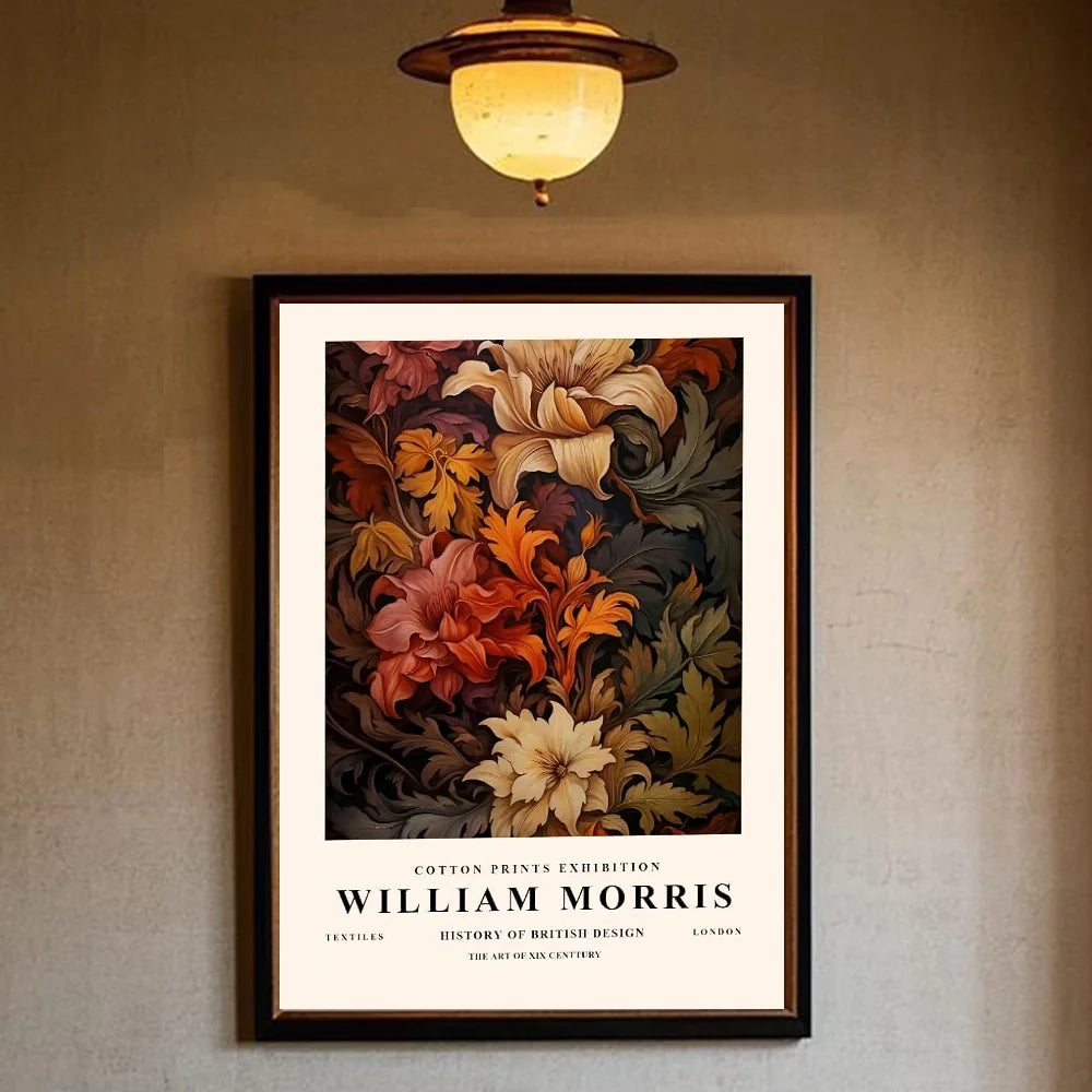 William Morris art Poster HD art sticky wall waterproof home living room bedroom bar aesthetic decoration