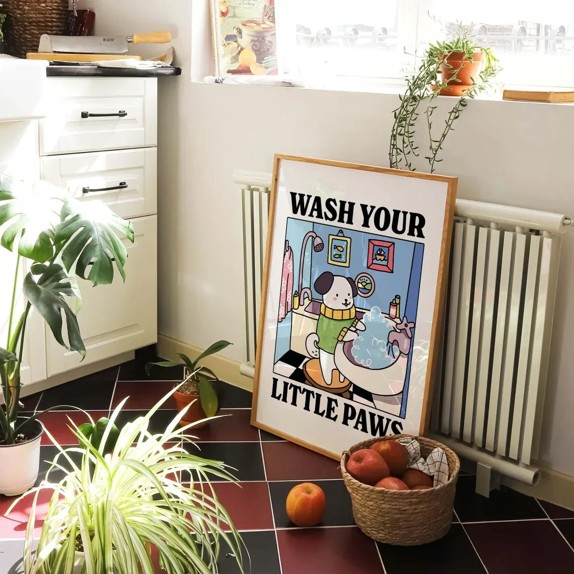 Wash Your Plttle Paws Bathroom Black Cat Wall Art Prints Canvas Painting Poster Picture For Living Bed Room Home Decor
