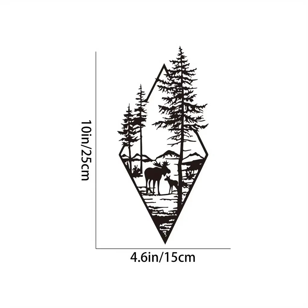 Mountain Wall Art, Mountain Waterfall Metal Wall Art Home Decor, Metal Wall Art, Home Decor Modern Art Wall Ornaments Artwork
