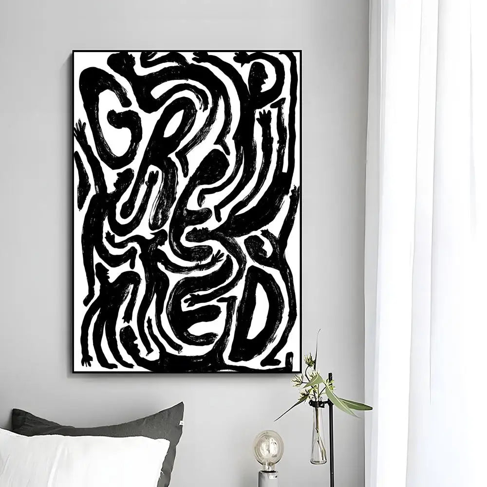Abstract Wall Art Japan Vintage Koi Canvas Poster HD art sticky wall waterproof home bedroom bar aesthetic decoration