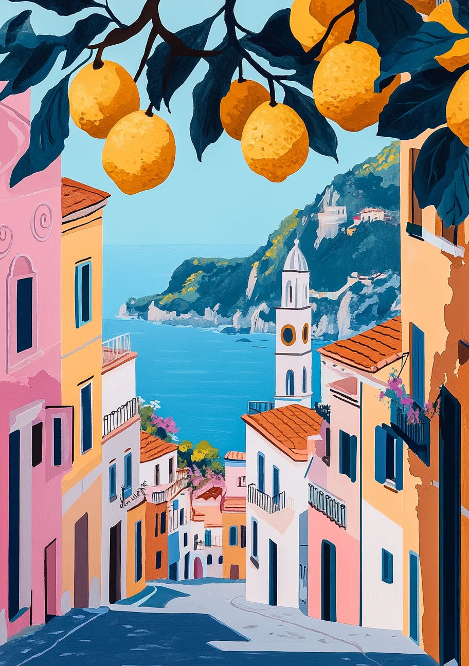 Genie Canvas - Frame Illustration Picture Diy Painting By Numbers For Adults Kits Sunset Acrylic Paint On Canvas For Home Decors Diy Gi
