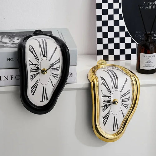 Surreal Melting Wall Clock, Dali-Style Decor – photo 2