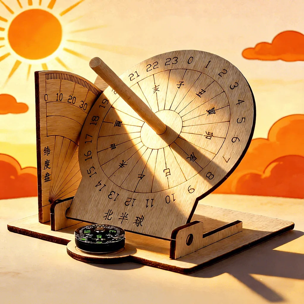 Wooden Sundial STEM Kit