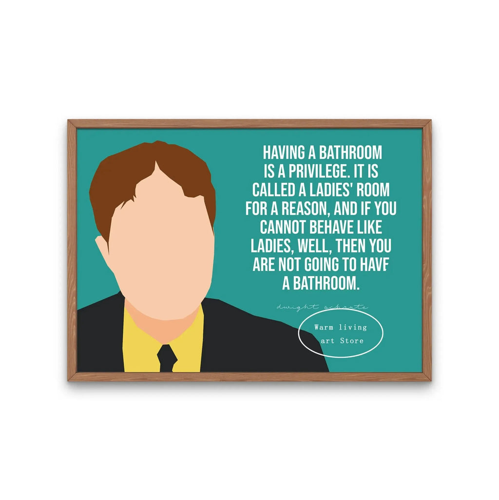 The Office Movie Poster Classic Michael Scott Quote Canvas Painting DWIGHT SCHRUTE Painting Wall Art for Living Room Home Decor
