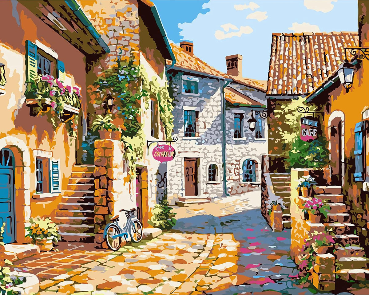 Castle at Storms End - Paint by Numbers Kit for Adults，children，Beginner to Advanced NumberOil Paintin ，Home Decor ，DIY Art Scenery Oil Painting 40x50 cm