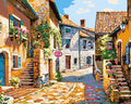 Street - Paint by Numbers Kit for Adults，children，Beginner to Advanced NumberOil Paintin ，Home Decor ，DIY Art Scenery Oil Painting 40x50 cm