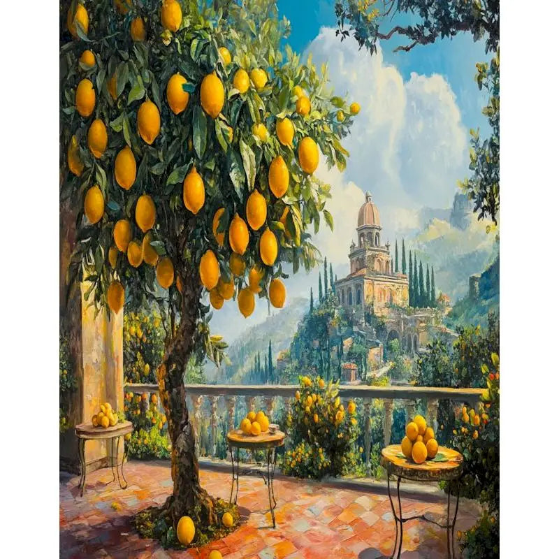 Genie Canvas Door Landscape DIY Paint by Numbers Kit