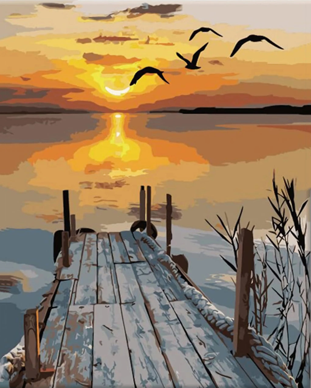 Peir - Paint by Numbers Kit for Adults，children，Beginner to Advanced NumberOil Paintin ，Home Decor ，DIY Art Scenery Oil Painting 40x50 cm