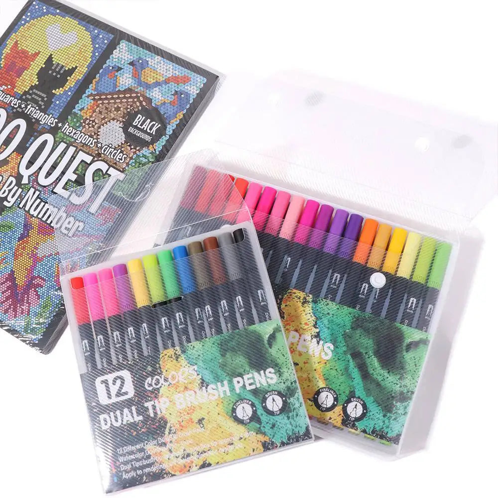 Cartoon Activity Color Painting Book Educational DIY Paint By Numbers Digital Filling Create Stunning Artworks