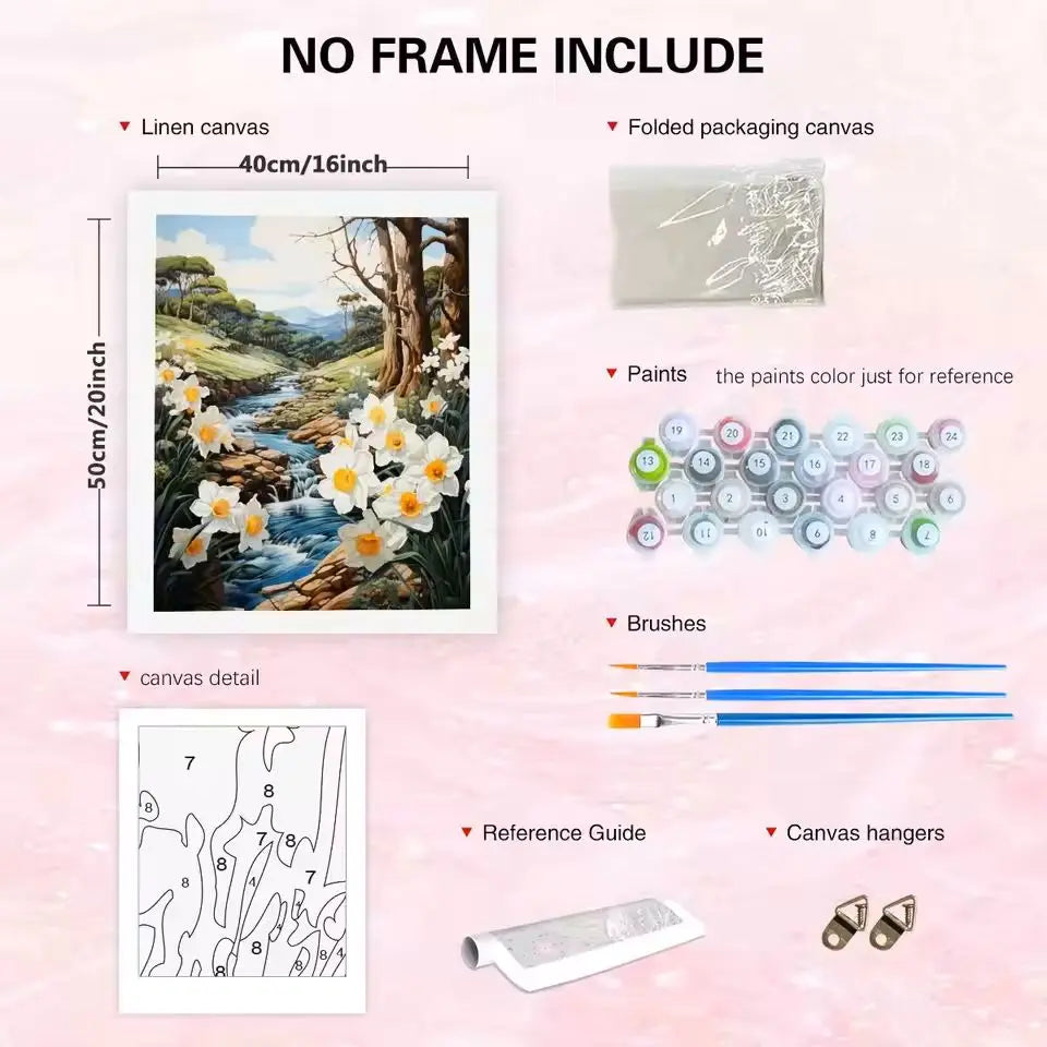Custom Personalized DIY Paint by Numbers Photo Kit on Canvas