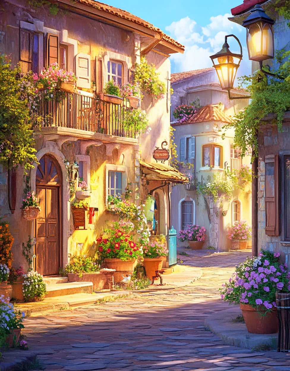 Genie Canvas - Diy Paint By Number For Adults Kits Mountain Acrylic Picture By Numbers Landscape Creative Hobby For Home Decor