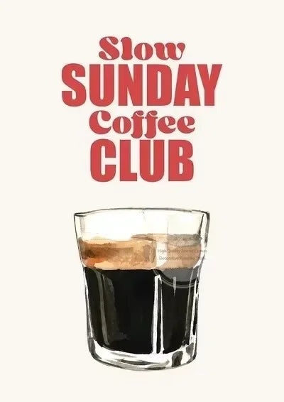 1pc Canvas painting  Retro Coffee Club Canvas Print Chic Food Beverage Beige Background Wall Art Posters for Modern Living Room