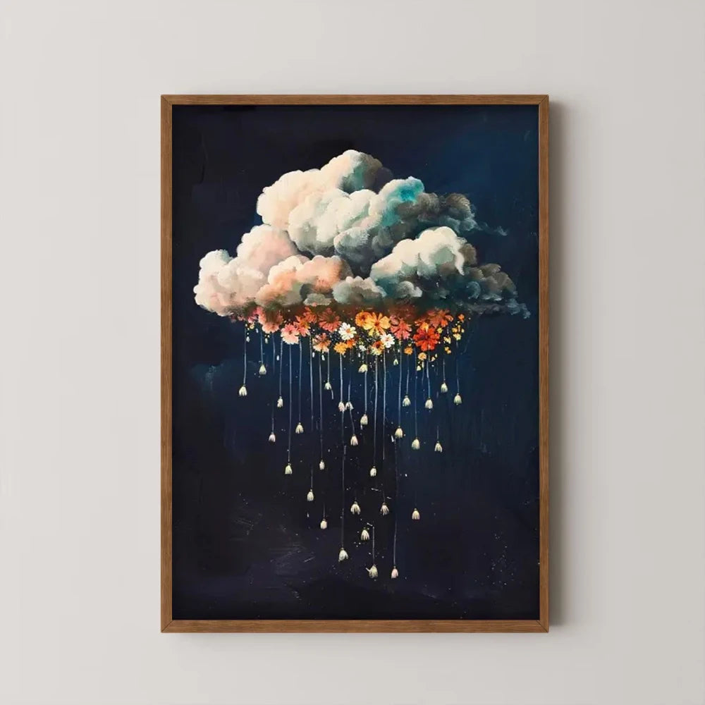 Modern Minimalist Abstract Cloud Wall Art, Suitable for Living Rooms and Bedrooms, Housewarming Gifts or Art Decoration Posters