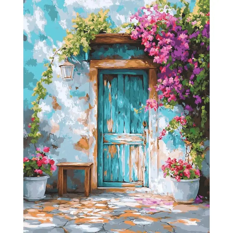 Genie Canvas Door Landscape DIY Paint by Numbers Kit