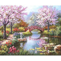Genie Canvas - PhotoCustom City Oil Painting By Numbers Scenery Adults DIY Kits Paint By Numbers On Canvas Landscape Frameless Home Decoration