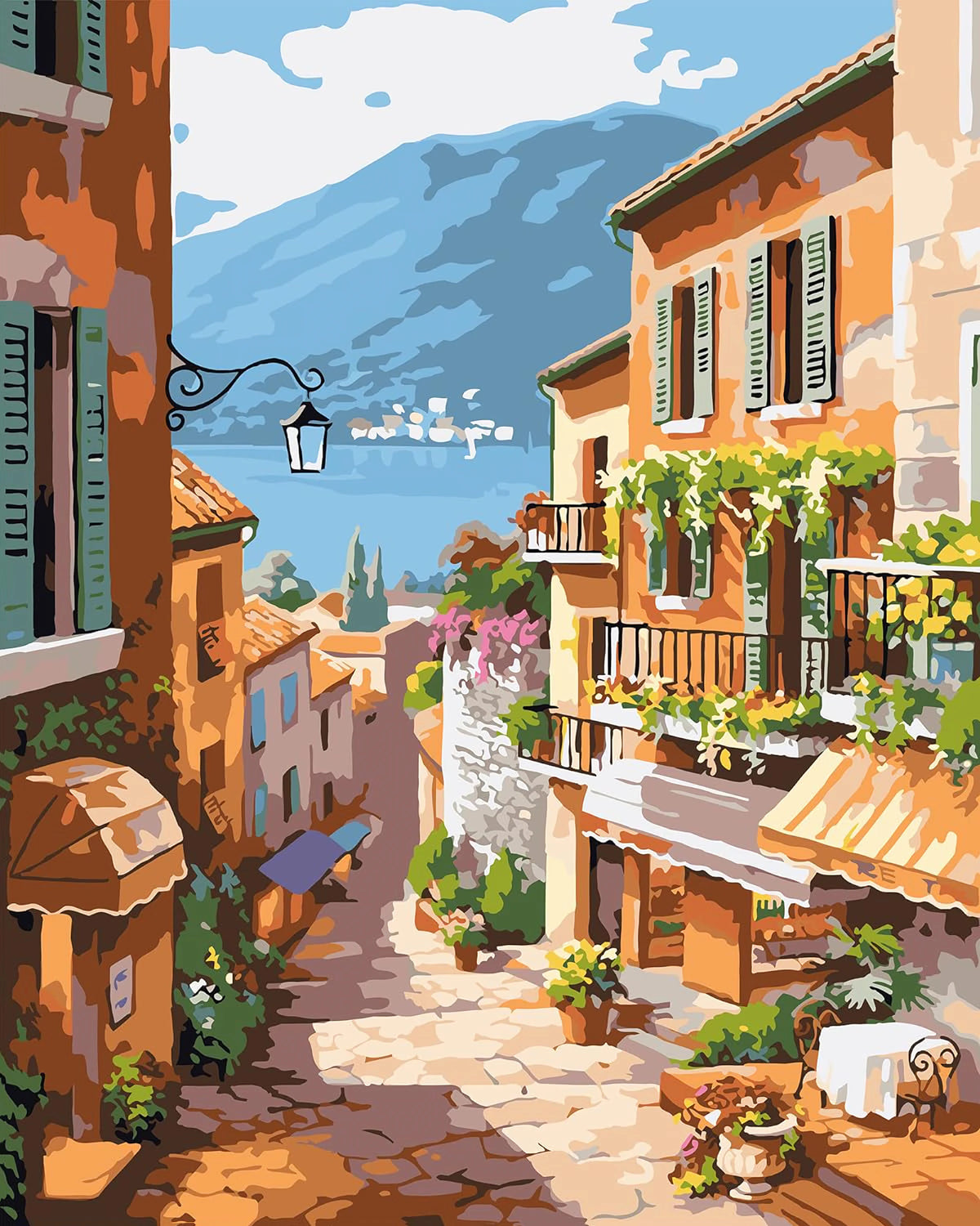 Castle at Storms End - Paint by Numbers Kit for Adults，children，Beginner to Advanced NumberOil Paintin ，Home Decor ，DIY Art Scenery Oil Painting 40x50 cm